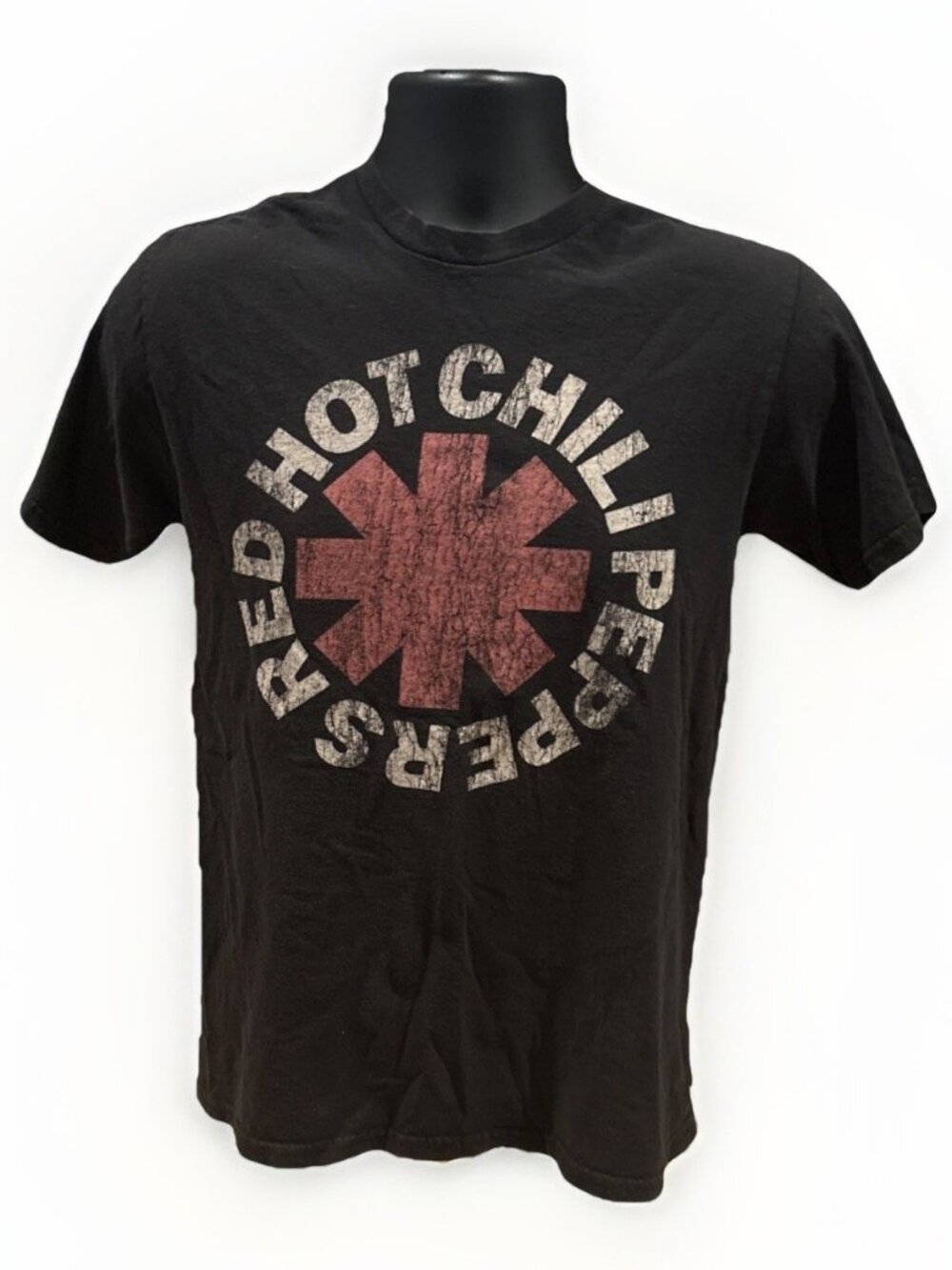 Red Hot Chili Peppers Logo Graphic T-shirt Size Small Black Music Merch A1